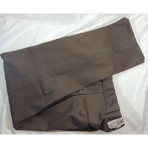 Fechheimer Flying Cross Class A 1" Stripe Flex Waist Polywool Pants Brown - 36